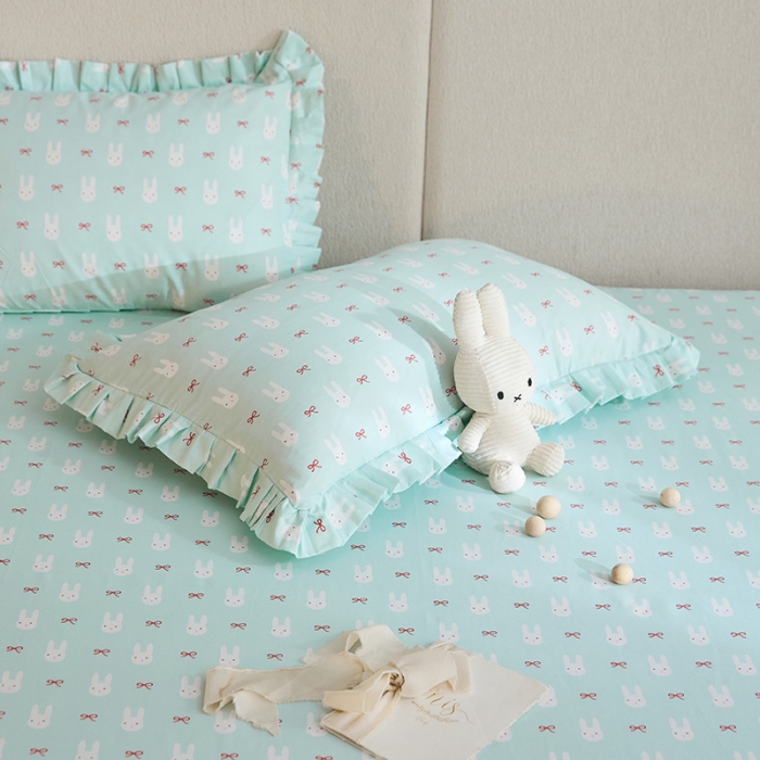 91家纺网 家纺一手货源 找家纺 铭动家纺 2023新款纯棉单层花边床笠 童心