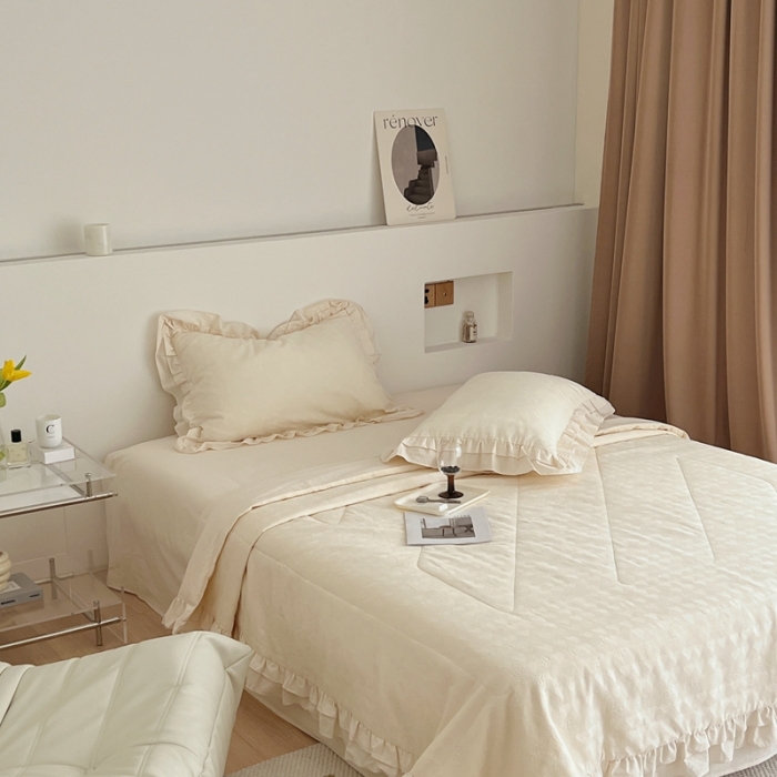 91家纺网 家纺一手货源 找家纺 （总）昔可 2022新款60支水洗棉华夫格夏被