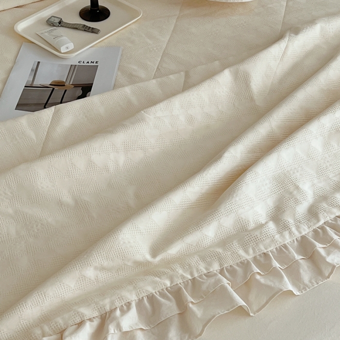 91家纺网 家纺一手货源 找家纺 （总）昔可 2022新款60支水洗棉华夫格夏被