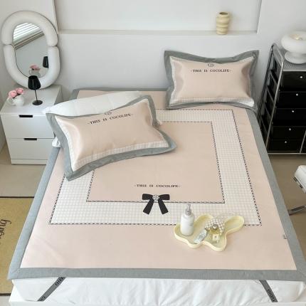 91家纺网 家纺一手货源 找家纺 （总）昔可 2022新款大版数码水洗冰沐丝凉席