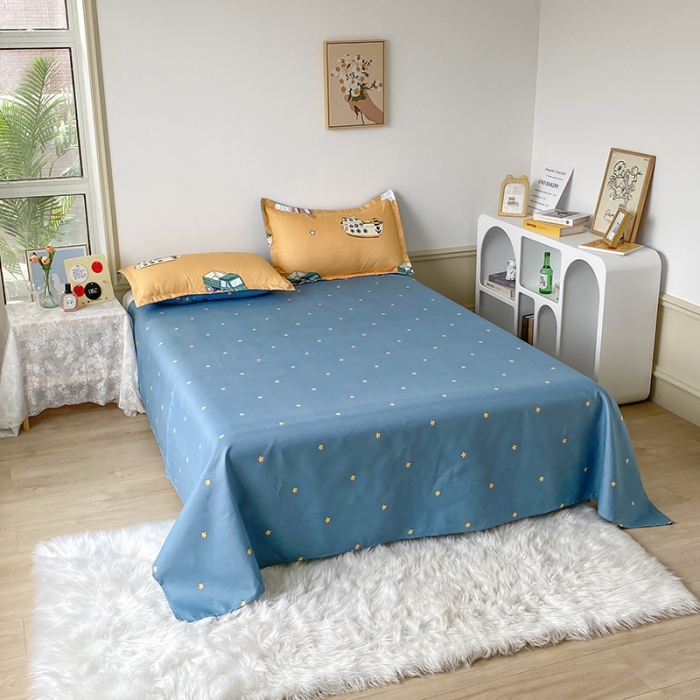 91家纺网 家纺一手货源 找家纺 佳宇轩 2024新款磨毛单品床单 快乐之旅