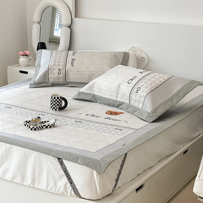 91家纺网 家纺一手货源 找家纺 （总）昔可 2022新款大版数码水洗冰沐丝凉席