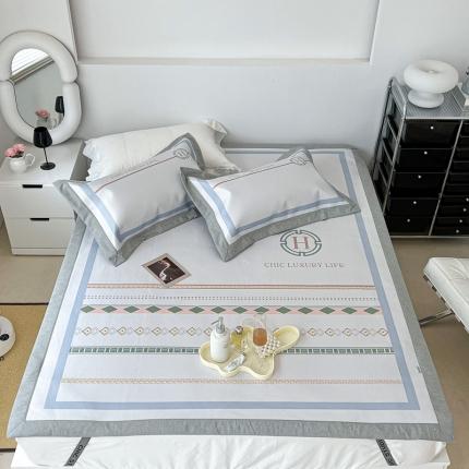 昔可 2022新款大版数码水洗冰沐丝凉席 海派夏日