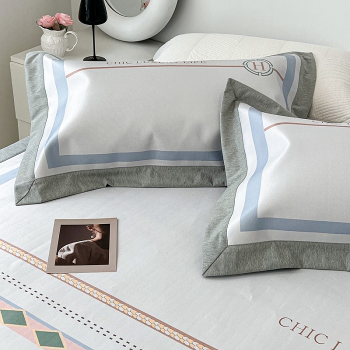 91家纺网 家纺一手货源 找家纺 昔可 2022新款大版数码水洗冰沐丝凉席 海派夏日