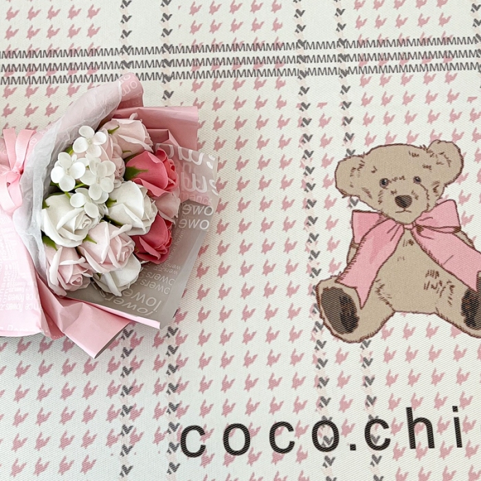 91家纺网 家纺一手货源 找家纺 昔可 2022新款大版数码水洗冰沐丝凉席 可可熊粉