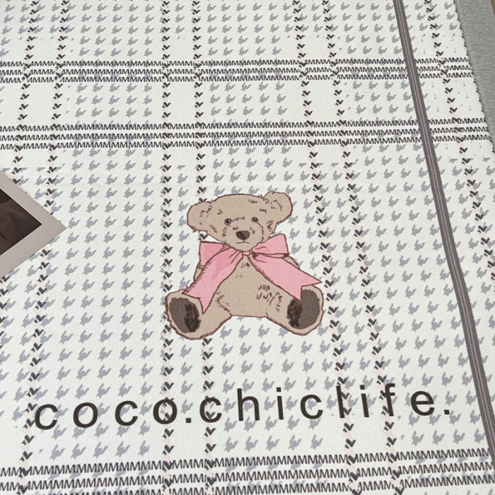 91家纺网 家纺一手货源 找家纺 昔可 2022新款大版数码水洗冰沐丝凉席 可可熊蓝