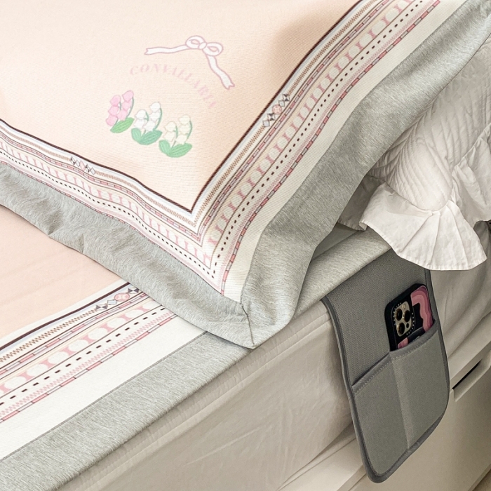 91家纺网 家纺一手货源 找家纺 昔可 2022新款大版数码水洗冰沐丝凉席 铃兰季节米