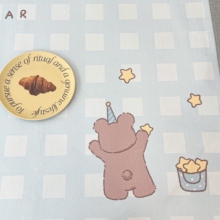 91家纺网 家纺一手货源 找家纺 昔可 2022新款大版数码水洗冰沐丝凉席 魔法熊