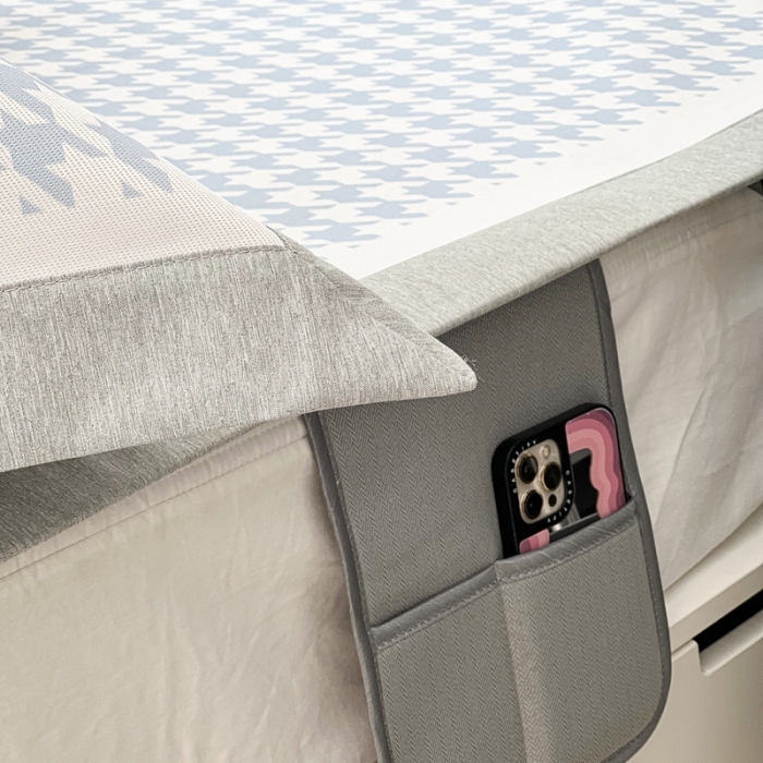 91家纺网 家纺一手货源 找家纺 昔可 2022新款大版数码水洗冰沐丝凉席 千鸟格郁金香