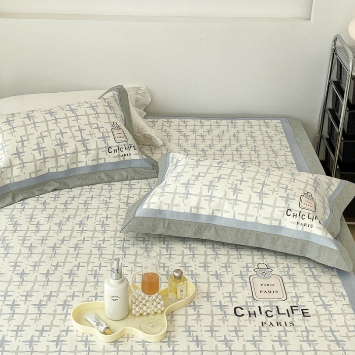 91家纺网 家纺一手货源 找家纺 昔可 2022新款大版数码水洗冰沐丝凉席 夏日香水