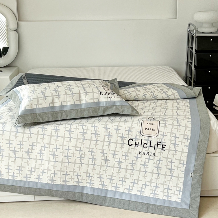 91家纺网 家纺一手货源 找家纺 昔可 2022新款大版数码水洗冰沐丝凉席 夏日香水