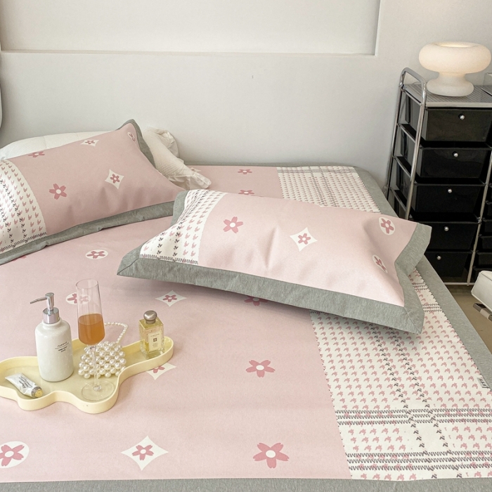 91家纺网 家纺一手货源 找家纺 昔可 2022新款大版数码水洗冰沐丝凉席 香气粉