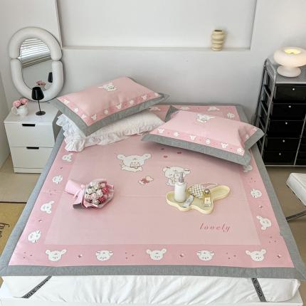 昔可 2022新款大版数码水洗冰沐丝凉席 小玩伴