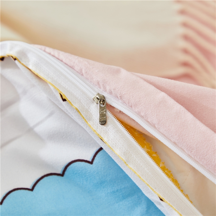 91家纺网 家纺一手货源 找家纺 曼璐家纺 2025新款芦荟棉床单款四件套 草莓心