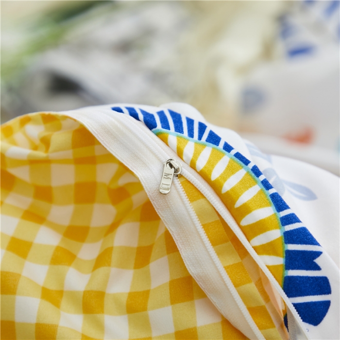 91家纺网 家纺一手货源 找家纺 曼璐家纺 2026新款芦荟棉床单款四件套 向阳花开