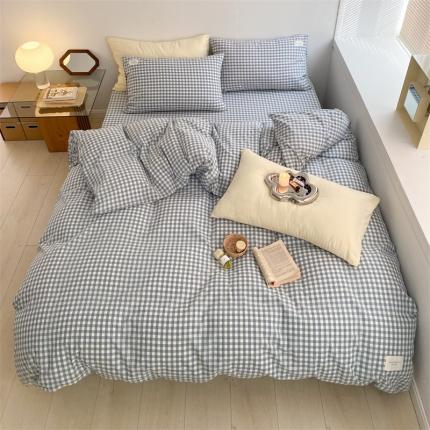 91家纺网 家纺一手货源 找家纺 （总）春皖 2023年色织水洗棉系列-风格2四件套