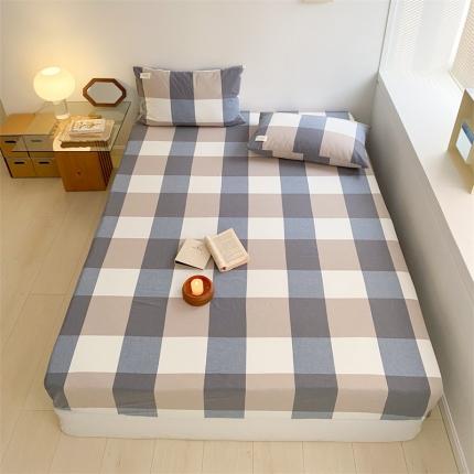 91家纺网 家纺一手货源 找家纺 （总）春皖 2023年色织水洗棉系列-风格2单床笠