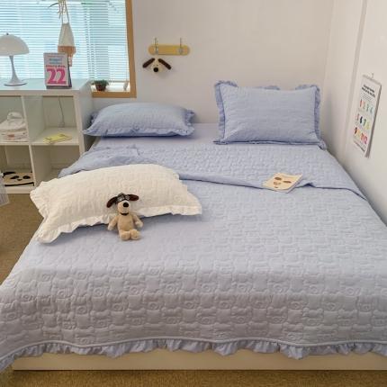 91家纺网 家纺一手货源 找家纺 （总）六巷胡同 2023新款ins小熊床盖夏被四件套