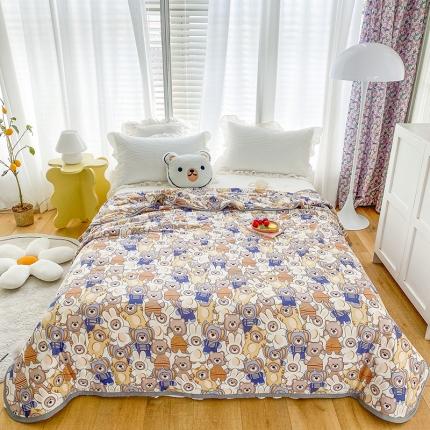 91家纺网 家纺一手货源 找家纺 （总）梦享生活家居 2022新款针织棉卡通大豆夏被