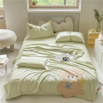 星野 2022新款绣花儿童夏被-呆呆熊