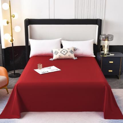 91家纺网 家纺一手货源 找家纺 七仙女家纺 2025新款韩版sunny兔水洗棉系列单床单 中国红