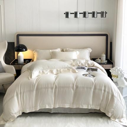 91家纺网 家纺一手货源 找家纺 总馨蕊家居 2022新款80S兰精天丝高定四件套简