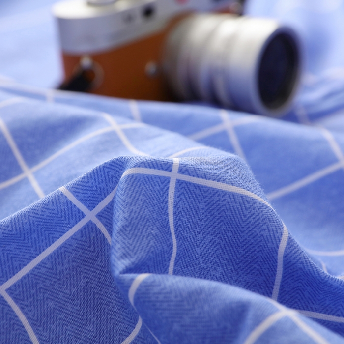 91家纺网 家纺一手货源 找家纺 牛魔王 2022新款12868大学生全棉三件套羽丝棉六件套 简约之约