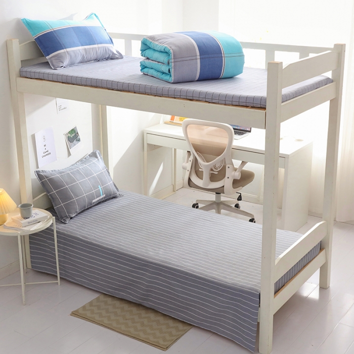 91家纺网 家纺一手货源 找家纺 牛魔王 2022新款12868大学生全棉三件套羽丝棉六件套 洛克空间