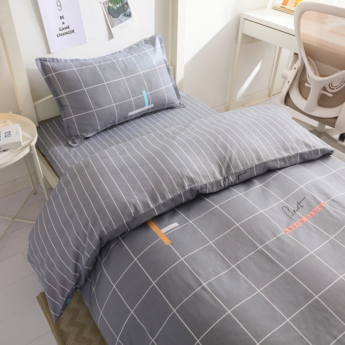 91家纺网 家纺一手货源 找家纺 牛魔王 2022新款12868大学生全棉三件套羽丝棉六件套 洛克空间