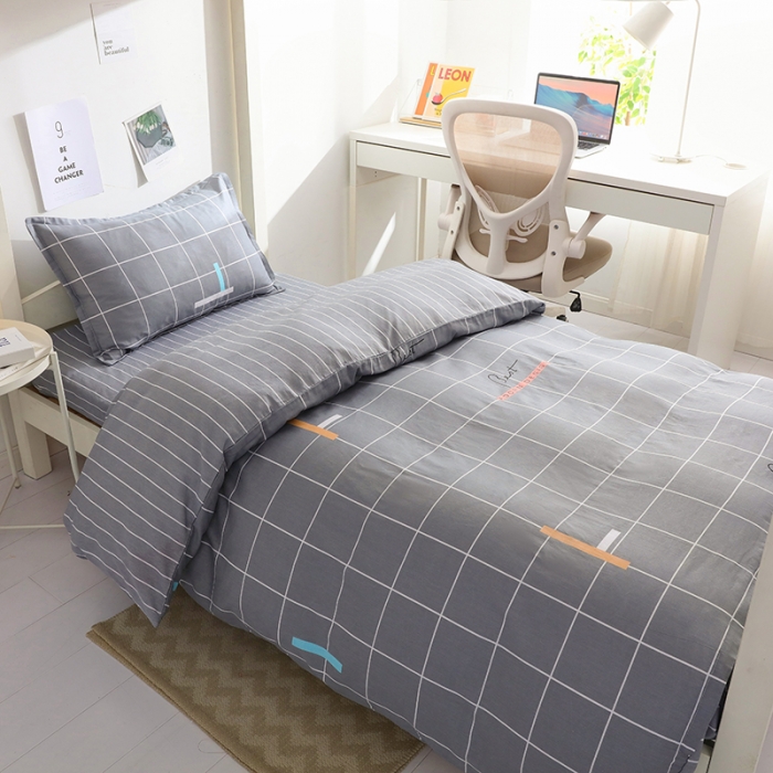 91家纺网 家纺一手货源 找家纺 牛魔王 2022新款12868大学生全棉三件套羽丝棉六件套 洛克空间