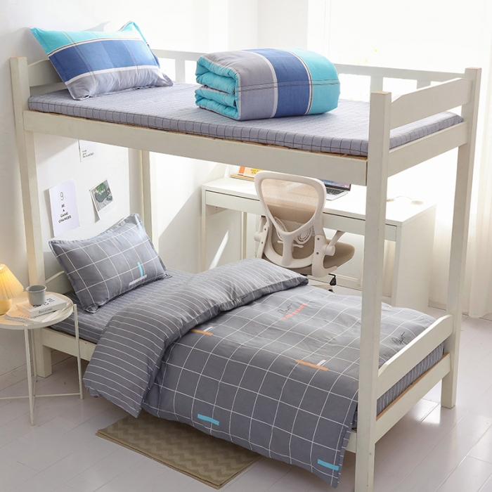 91家纺网 家纺一手货源 找家纺 牛魔王 2022新款12868大学生全棉三件套羽丝棉六件套 洛克空间