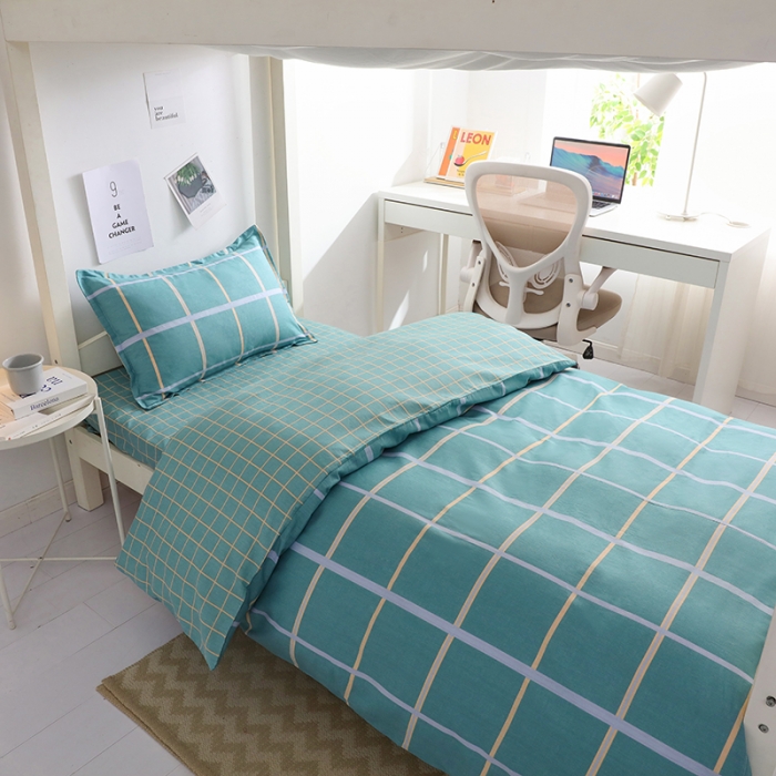 91家纺网 家纺一手货源 找家纺 牛魔王 12868大学生全棉三件套羽丝棉六件套 圣迪约克