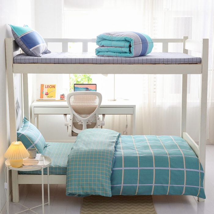 91家纺网 家纺一手货源 找家纺 牛魔王 12868大学生全棉三件套羽丝棉六件套 圣迪约克