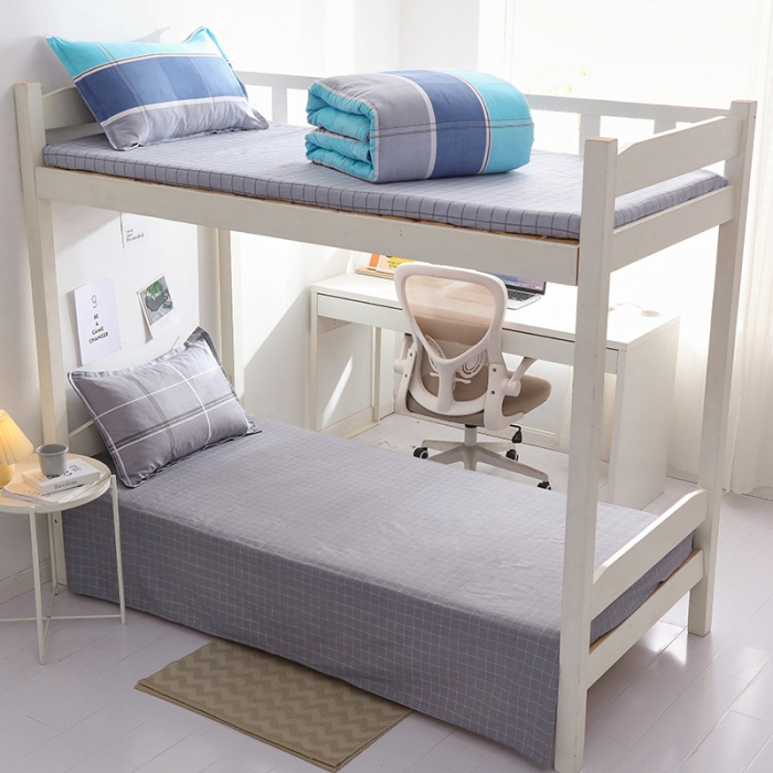 91家纺网 家纺一手货源 找家纺 牛魔王 2022新款12868大学生全棉三件套羽丝棉六件套 追梦年华