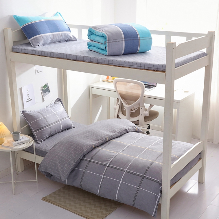 91家纺网 家纺一手货源 找家纺 牛魔王 2022新款12868大学生全棉三件套羽丝棉六件套 追梦年华