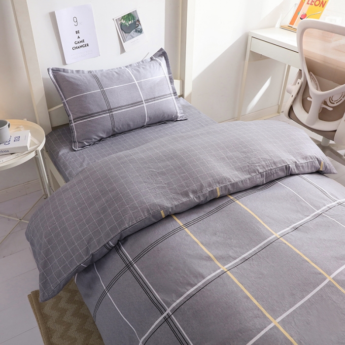 91家纺网 家纺一手货源 找家纺 牛魔王 2022新款12868大学生全棉三件套羽丝棉六件套 追梦年华