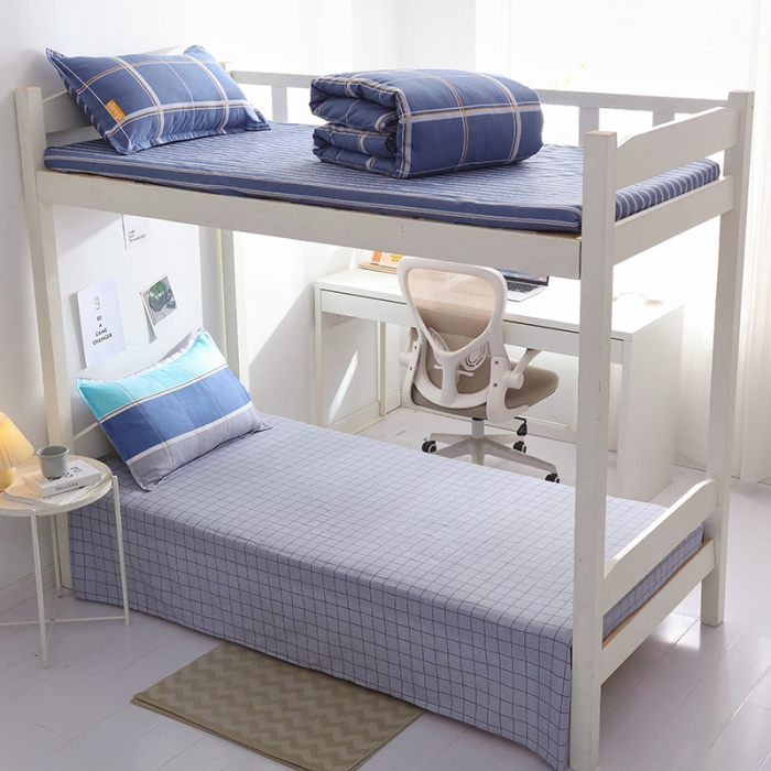 91家纺网 家纺一手货源 找家纺 牛魔王 2022新款12868大学生全棉三件套羽丝棉六件套 自由世界