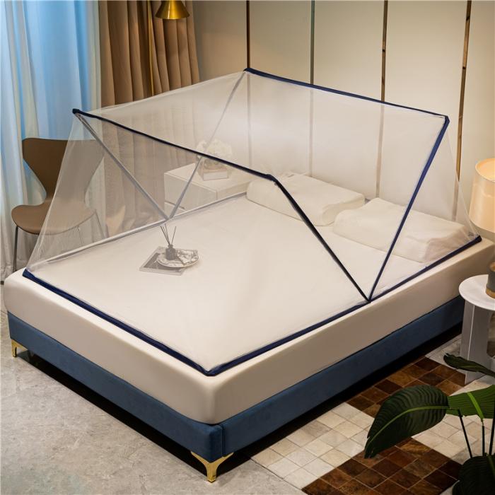 91家纺网 家纺一手货源 找家纺 2024网红英伦可折叠无底蚊帐 (普通款无固定器)