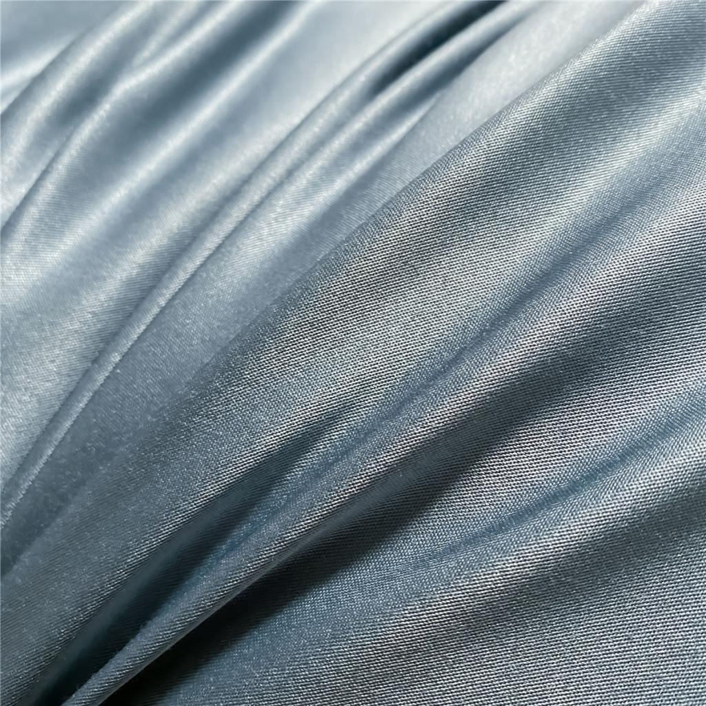 91家纺网 家纺一手货源 找家纺 古吉梦 新款水洗真丝纯色双拼-臻系列四件套 臻-宾利蓝