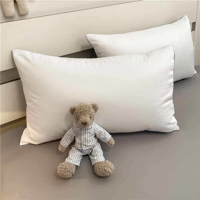 91家纺网 家纺一手货源 找家纺 古吉梦 新款水洗真丝纯色双拼-臻系列四件套 臻-贵族白