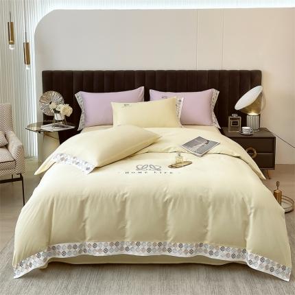 91家纺网 家纺一手货源 找家纺 （总）798家纺 2022新款全棉水洗棉刺绣套件