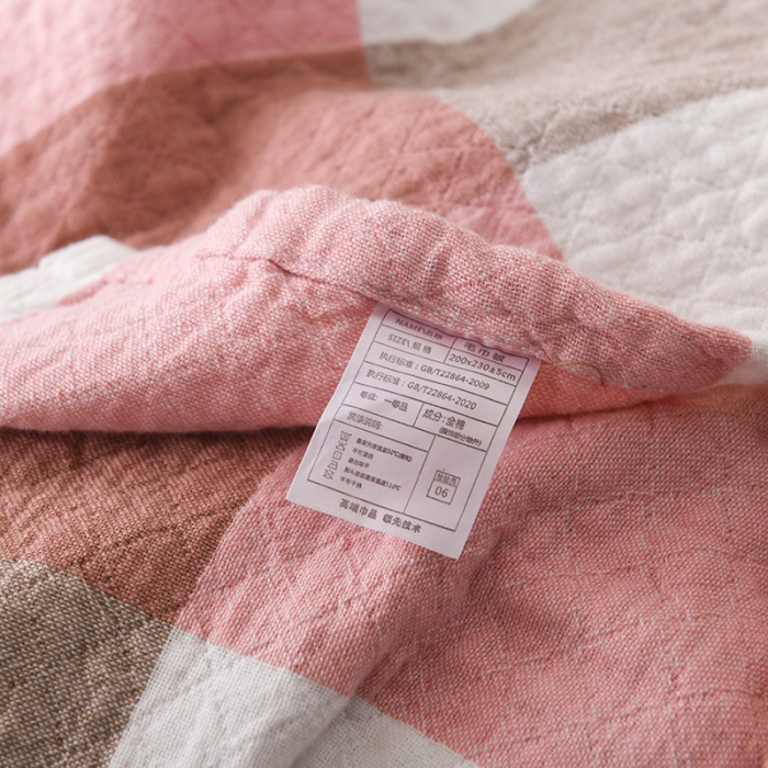 91家纺网 家纺一手货源 找家纺 （总）雯雨 2022新款无印风纱布毛巾被夏被直播