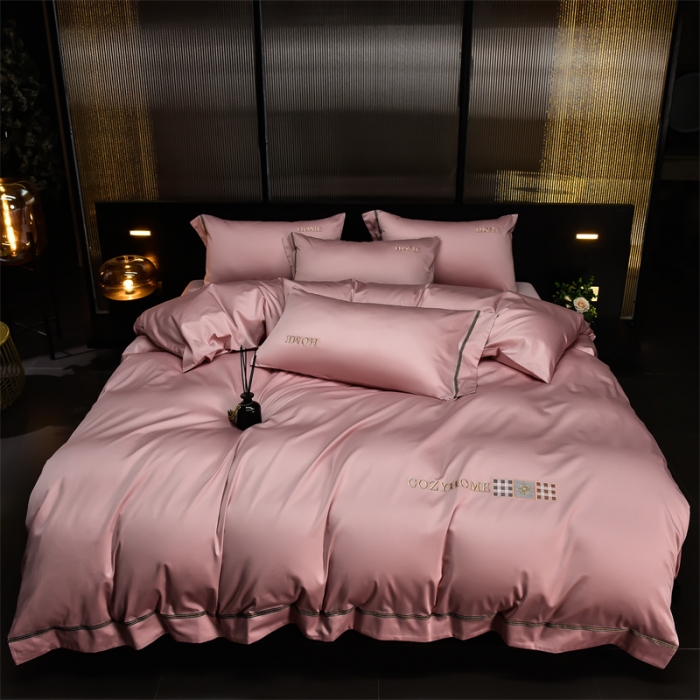 91家纺网 家纺一手货源 找家纺 瑞驰 2022新款长绒棉-米尔顿系列 米尔顿-温柔粉