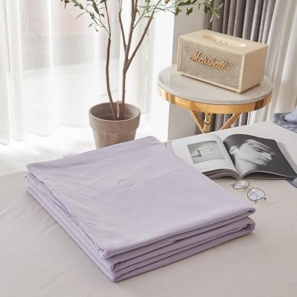 91家纺网 家纺一手货源 找家纺 简煦家居 2025新款纯色凉感全棉夏被夏凉被被子空调被 浅紫