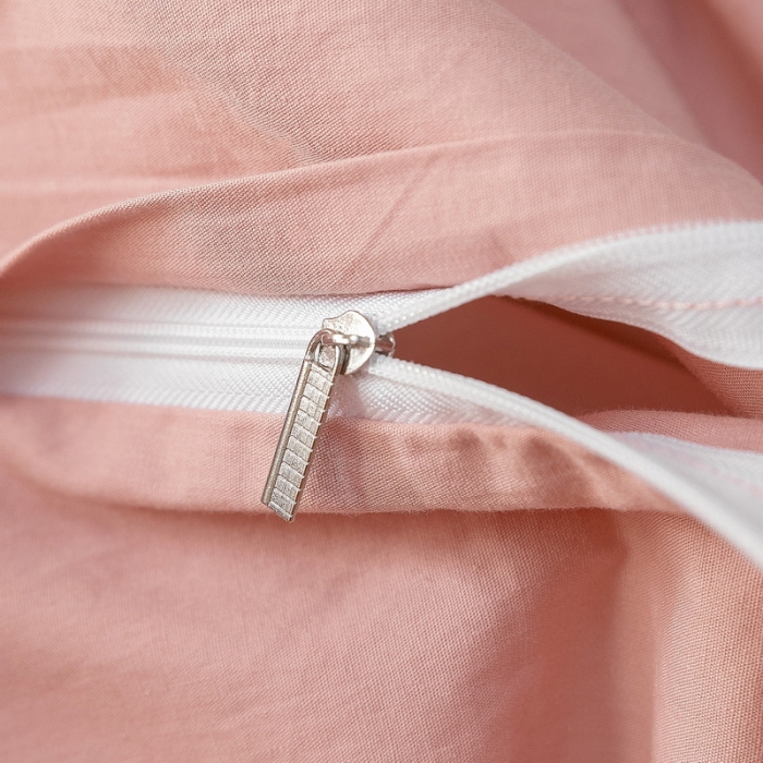 91家纺网 家纺一手货源 找家纺 艾莱2022新款华夫格全棉水洗棉四件套-卡诺凡卡诺凡-粉豆沙