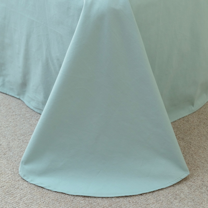 91家纺网 家纺一手货源 找家纺 艾莱2022新款华夫格全棉水洗棉四件套-卡诺凡卡诺凡-蓝水绿