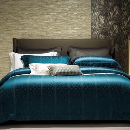 91家纺网 家纺一手货源 找家纺 （总）雅韵诗真丝馆 2023新款全棉色织提花四件套（不退换）