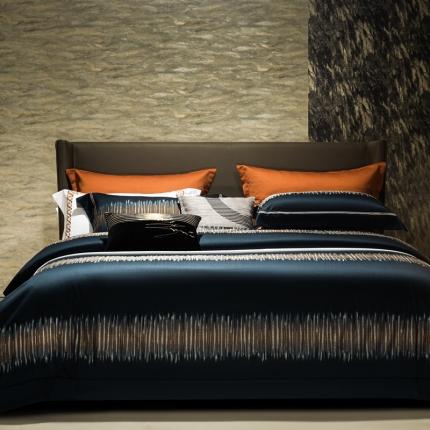 91家纺网 家纺一手货源 找家纺 雅韵诗真丝馆 2023新款全棉色织提花四件套 泽西