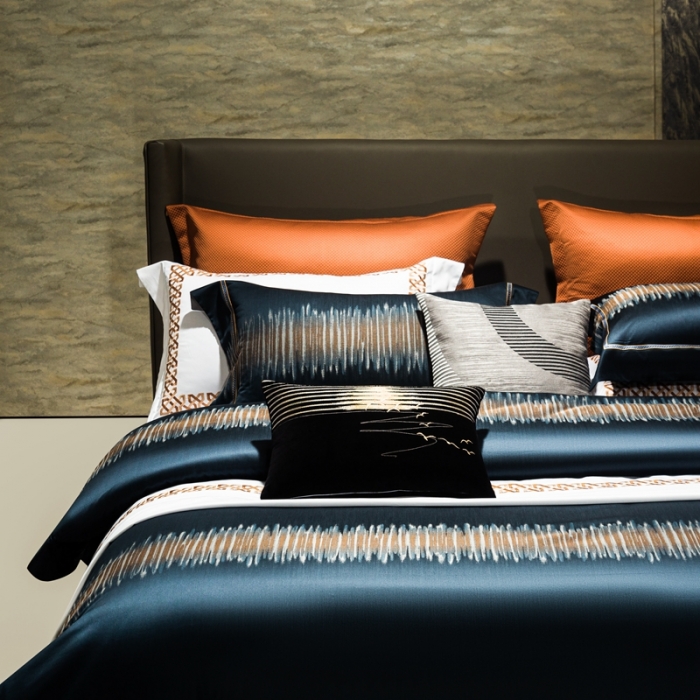 91家纺网 家纺一手货源 找家纺 雅韵诗真丝馆 2023新款全棉色织提花四件套 泽西