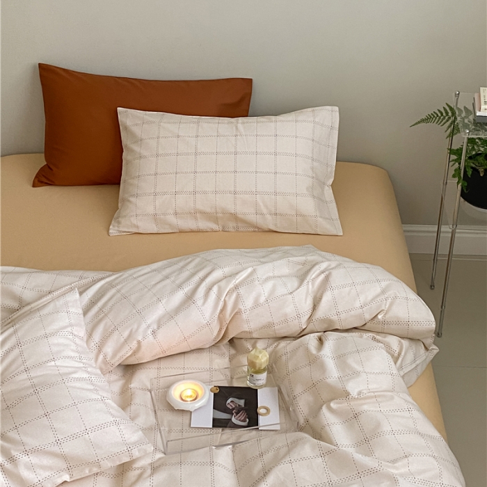 91家纺网 家纺一手货源 找家纺 棉眠 2022春夏新款全棉混搭四件套 格雷先生（枕套默认混搭）